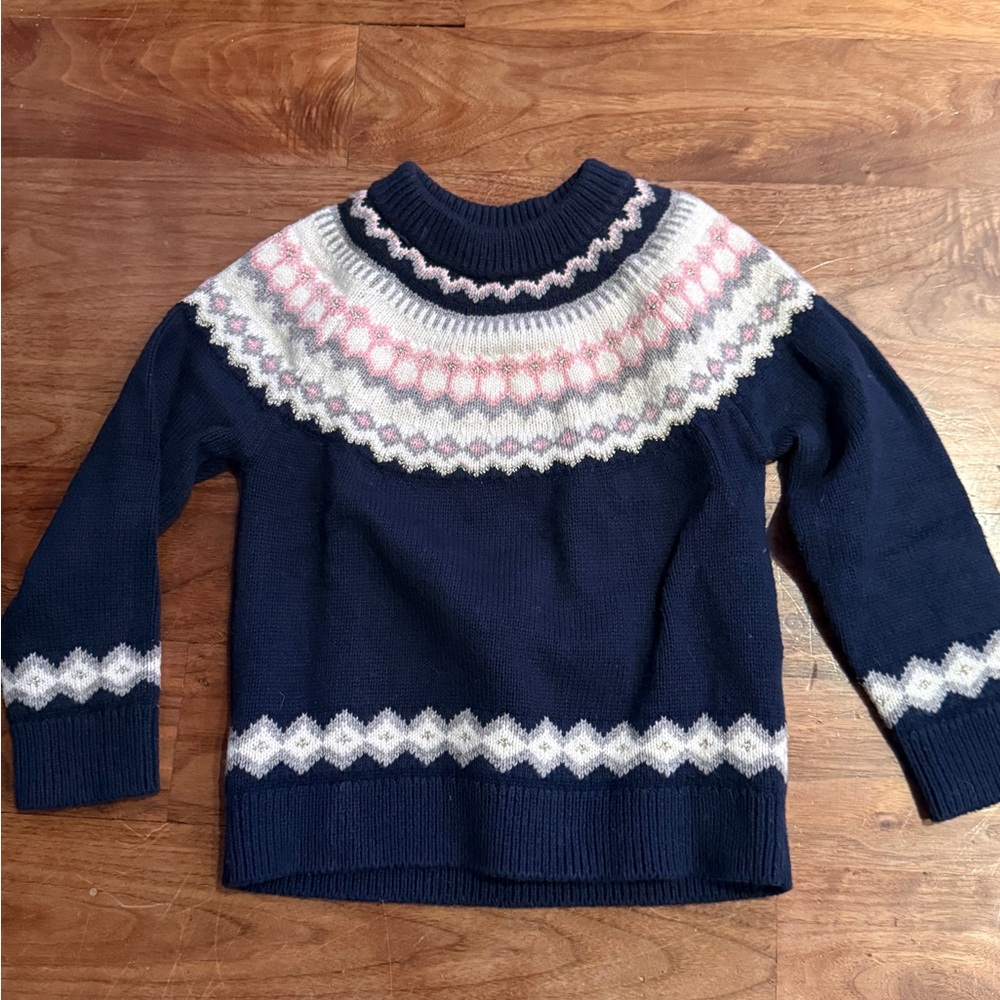 J.Crew Crewcuts fair isle sweater XS 4-5